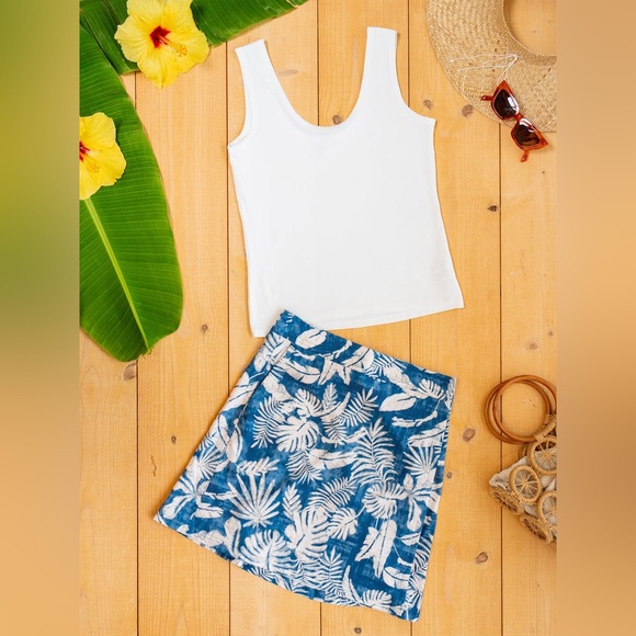 Ripskirt Hawaii Length 2 Skirt - Sunprint Blue - Picture 2 of 6